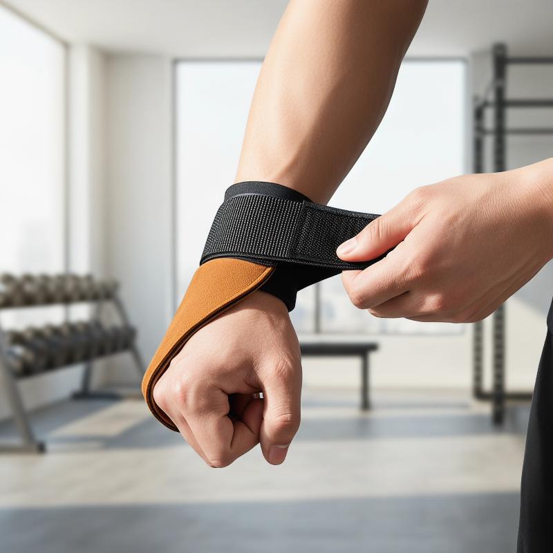 Crossfit Workout With Equipment - New Gym Grips Gloves Weightlifting Fitness