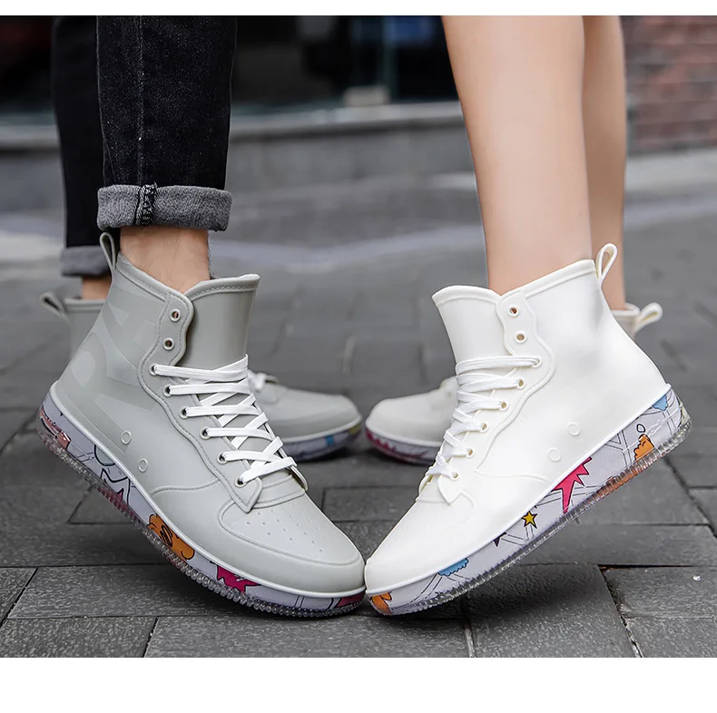 Men Rain Boots Fashion Trendy  - đánh giá và giá Crossfit Male