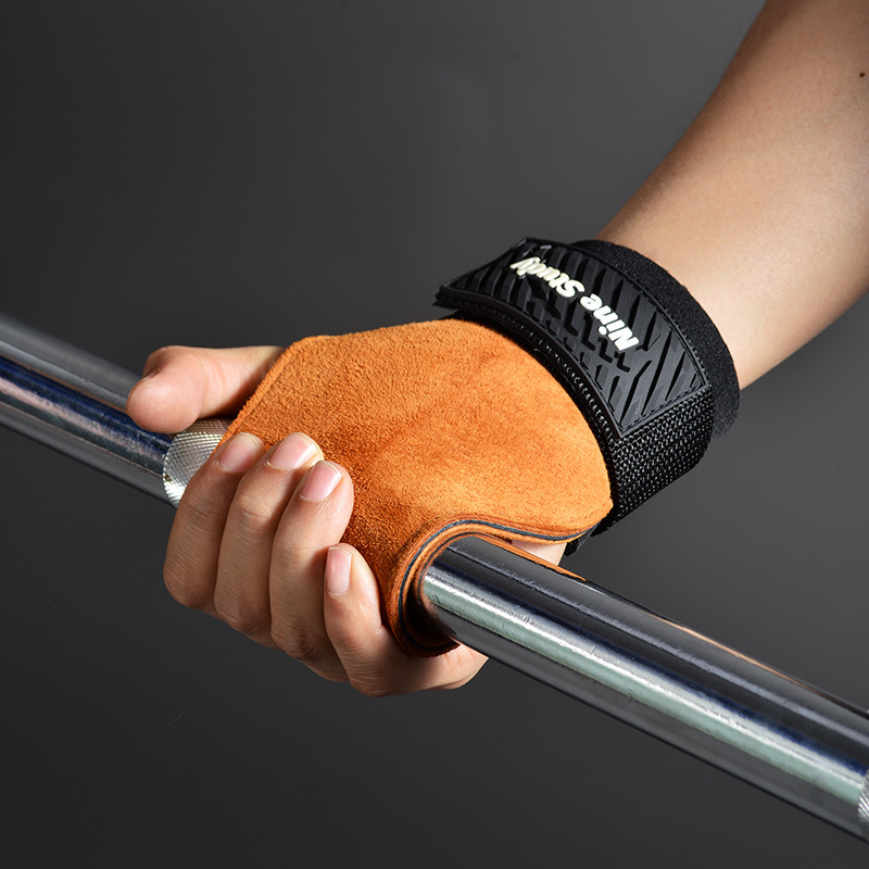 Cowhide Gym Grips Gloves Weigh - đánh giá và giá Crossfit Workout With Equipment