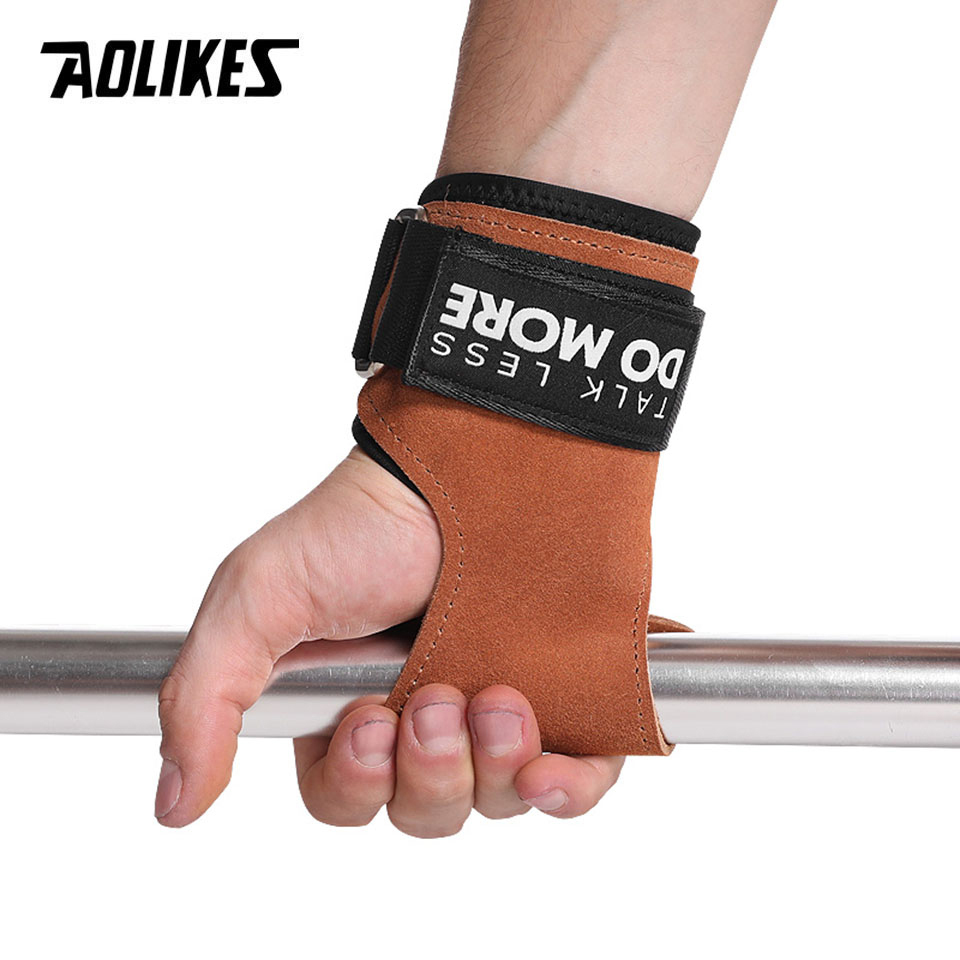 AOLIKES Cowhide Gym Grips Glov - đánh giá và giá Crossfit Workout With Equipment