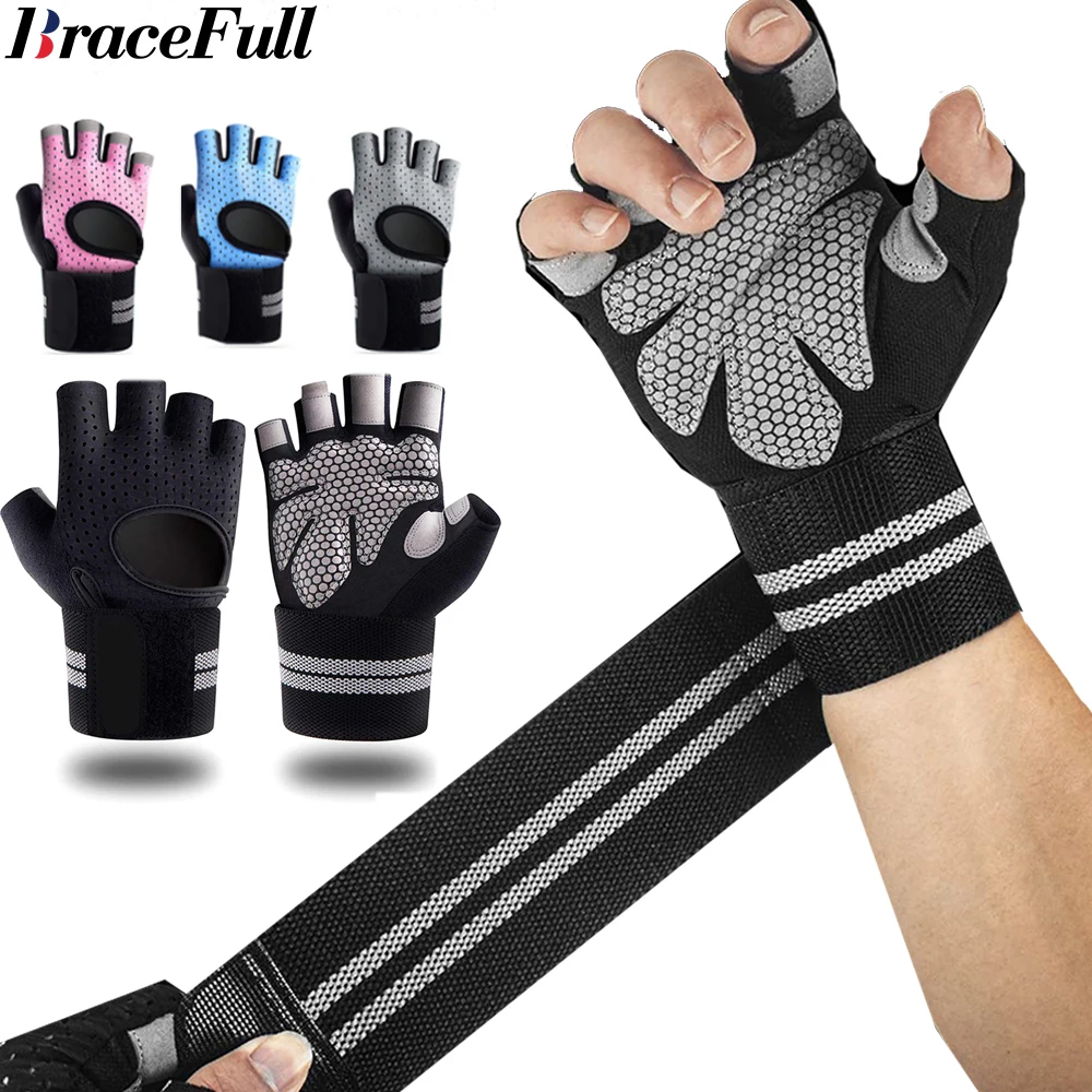 1Pair Half Finger Gym Fitness  - đánh giá và giá Crossfit Workout With Equipment